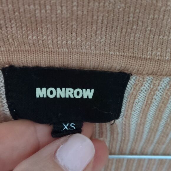 Monrow Rib Polo Sweater - Picture 3 of 9